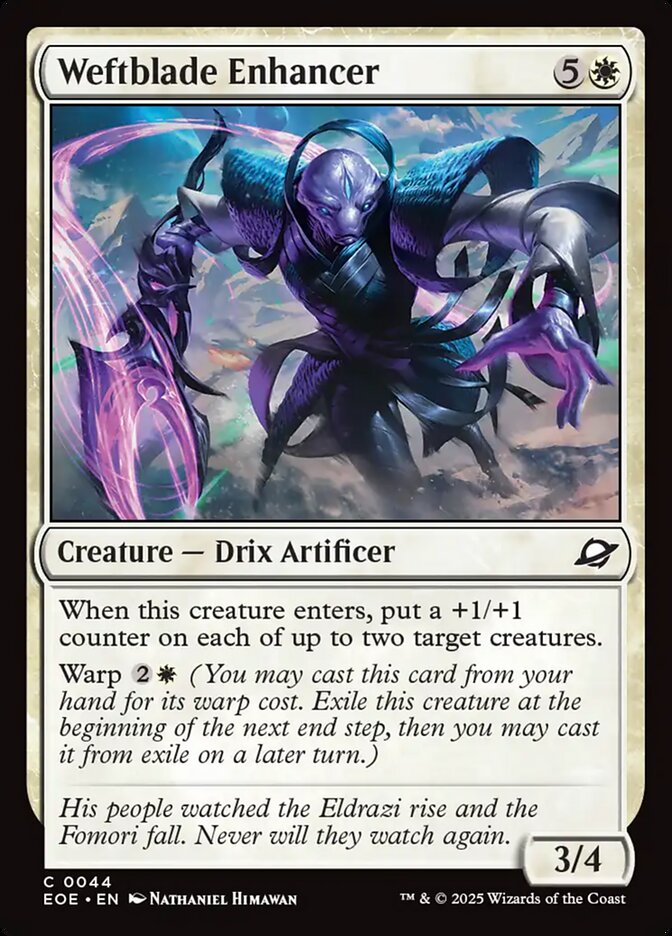 Magic the Gathering Card - Weftblade Enhancer - MTG Circle