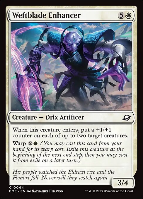 Magic the Gathering Card - Weftblade Enhancer - MTG Circle