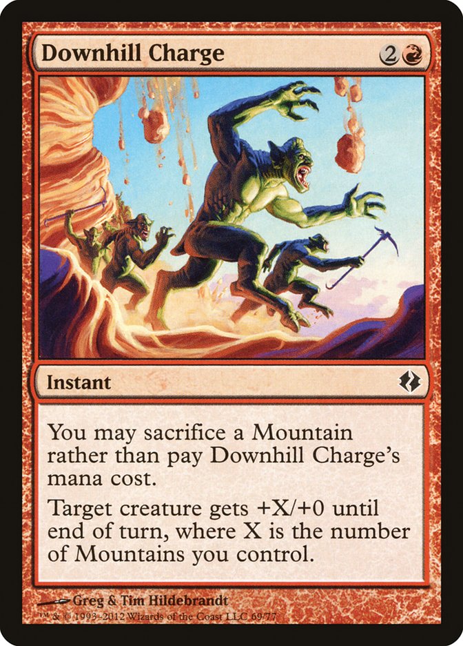 Magic the Gathering Card - Downhill Charge - MTG Circle