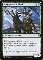 Magic the Gathering Card - Springmantle Cleric - MTG Circle