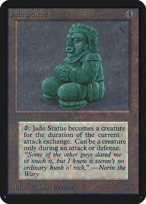 Magic the Gathering Card - Jade Statue - MTG Circle