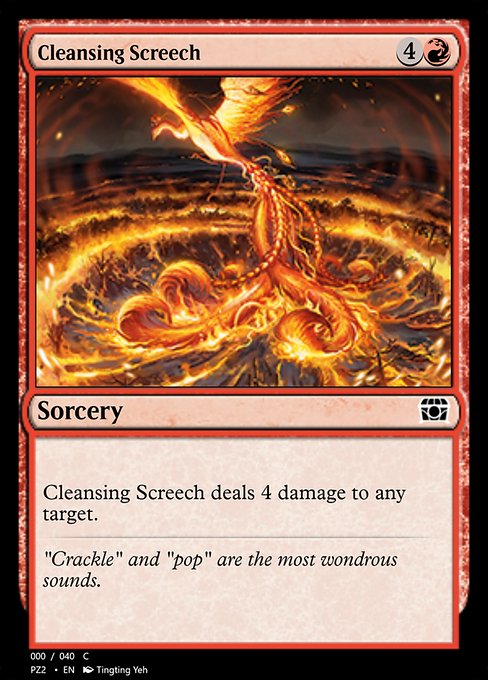 Magic the Gathering Card - Cleansing Screech - MTG Circle
