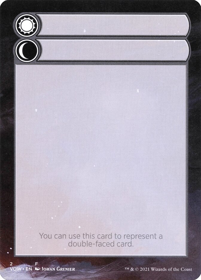 Magic the Gathering Card - Double-Faced Substitute Card - MTG Circle