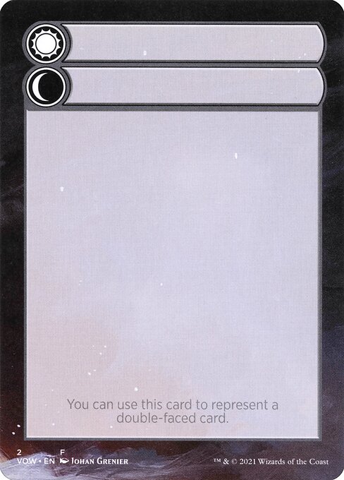 Magic the Gathering Card - Double-Faced Substitute Card - MTG Circle