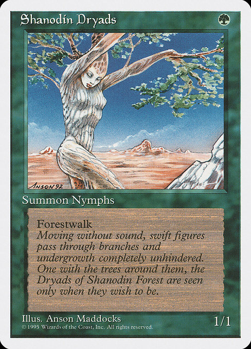Magic the Gathering Card - Shanodin Dryads - MTG Circle