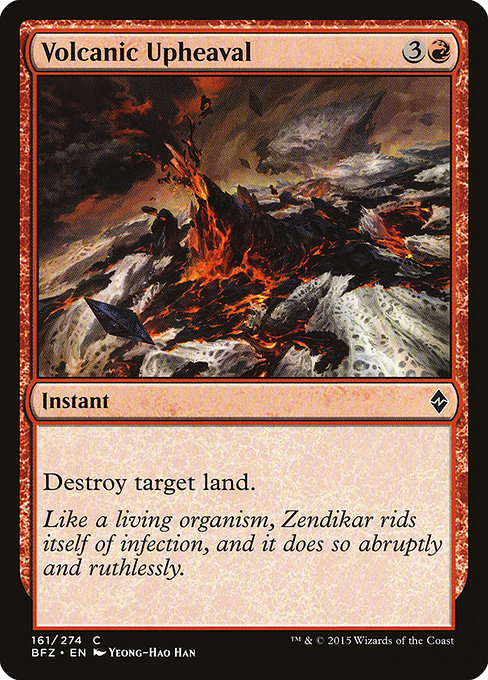 Magic the Gathering Card - Volcanic Upheaval - MTG Circle