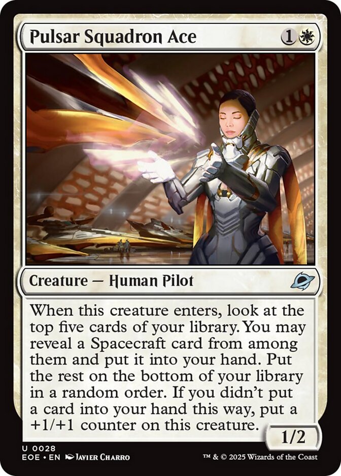 Magic the Gathering Card - Pulsar Squadron Ace - MTG Circle