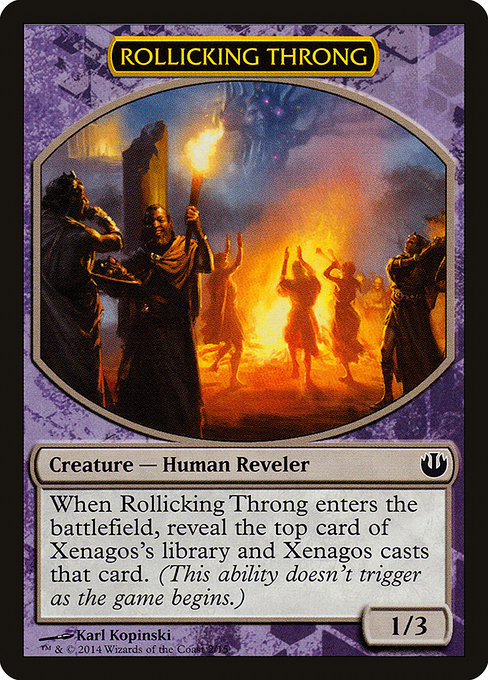 Magic the Gathering Card - Rollicking Throng - MTG Circle