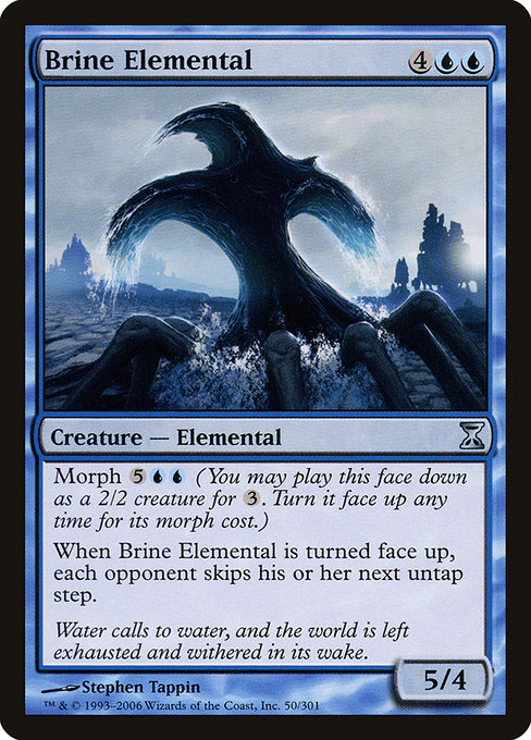 Magic the Gathering Card - Brine Elemental - MTG Circle
