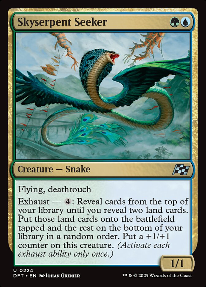 Magic the Gathering Card - Skyserpent Seeker - MTG Circle