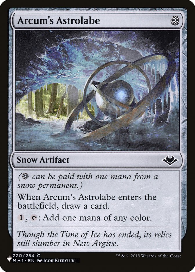 Magic the Gathering Card - Arcum's Astrolabe - MTG Circle
