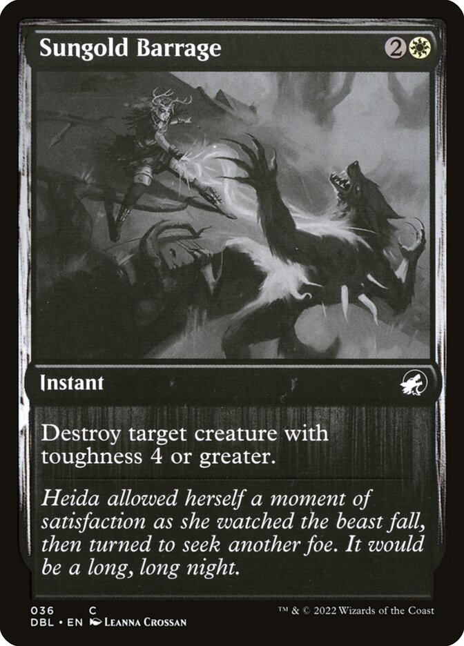 Magic the Gathering Card - Sungold Barrage - MTG Circle