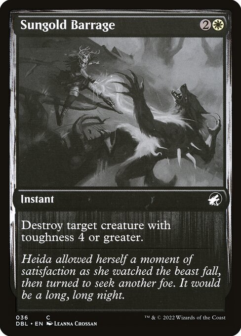 Magic the Gathering Card - Sungold Barrage - MTG Circle