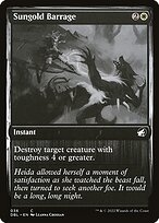 Magic the Gathering Card - Sungold Barrage - MTG Circle