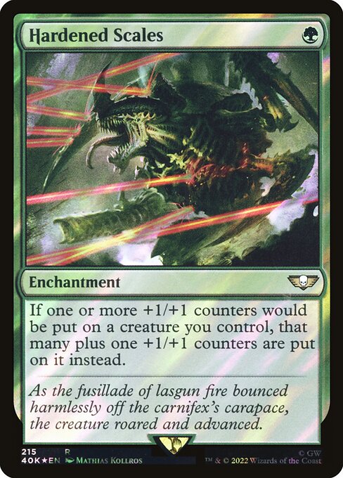 Magic the Gathering Card - Hardened Scales - MTG Circle