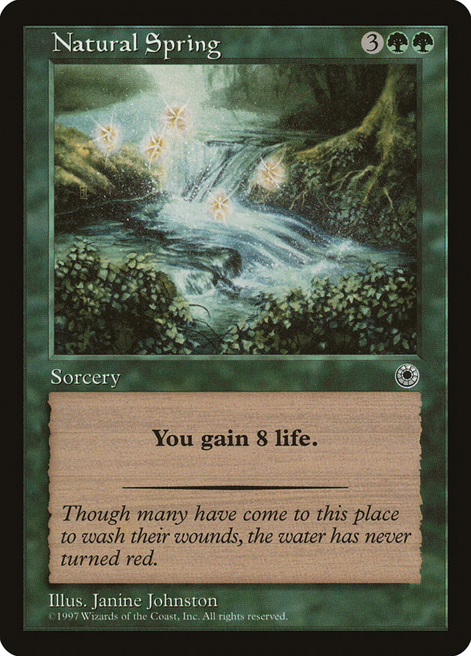 Magic the Gathering Card - Natural Spring - MTG Circle