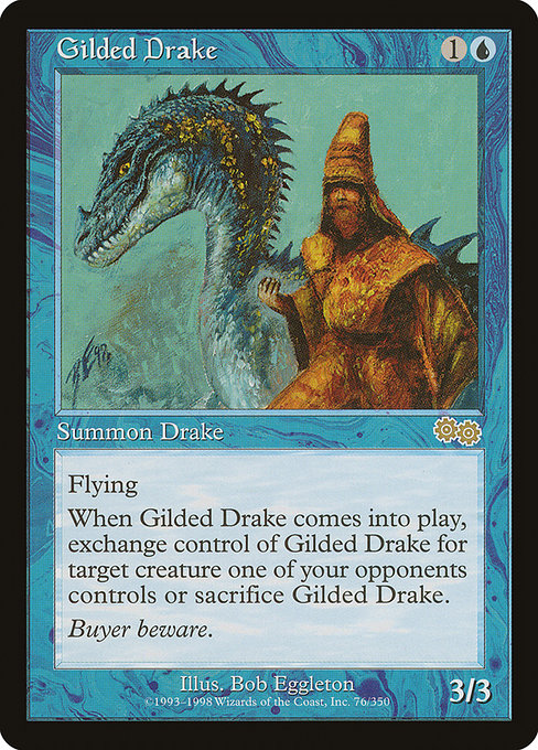 Magic the Gathering Card - Gilded Drake - MTG Circle