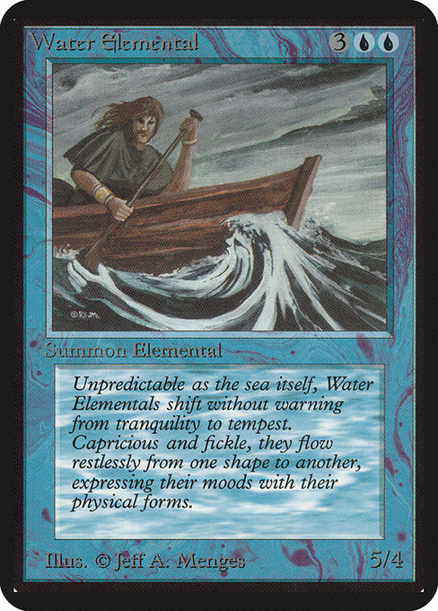 Magic the Gathering Card - Water Elemental - MTG Circle