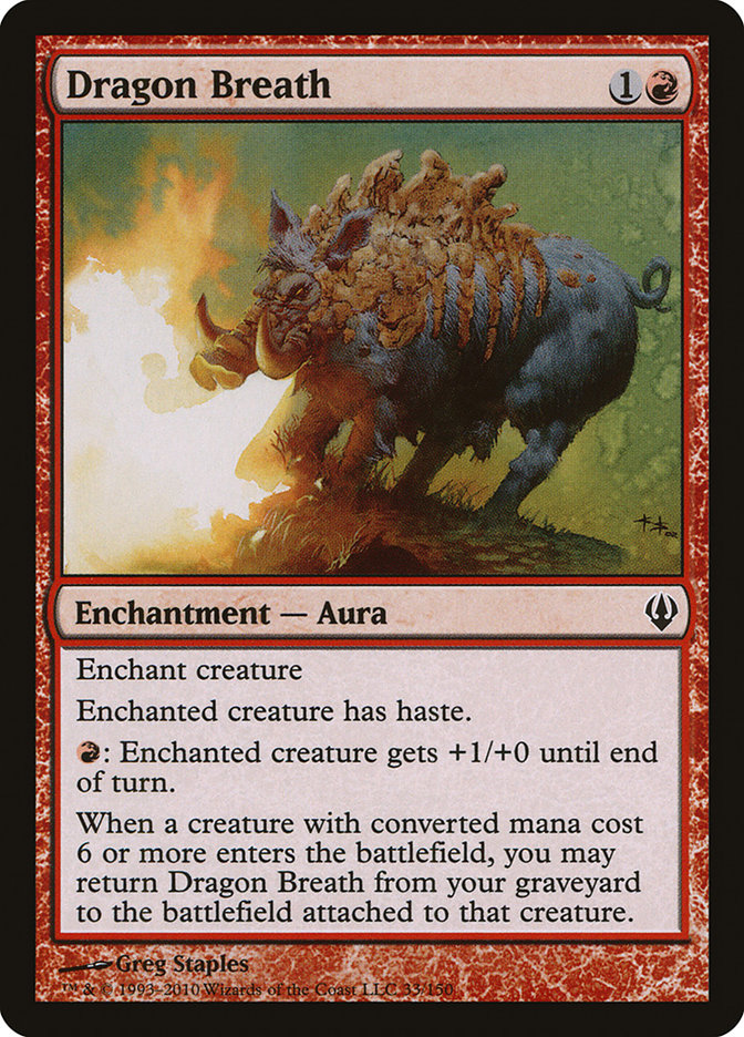 Magic the Gathering Card - Dragon Breath - MTG Circle