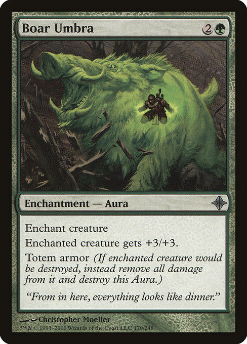 Magic the Gathering Card - Boar Umbra - MTG Circle