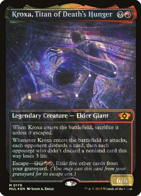 Magic the Gathering Card - Kroxa, Titan of Death's Hunger - MTG Circle