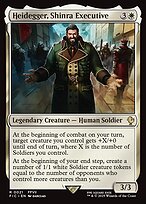 Magic the Gathering Card - Heidegger, Shinra Executive - MTG Circle
