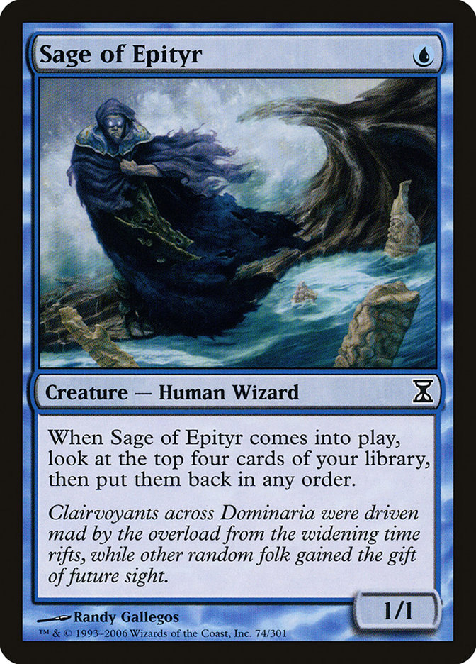 Magic the Gathering Card - Sage of Epityr - MTG Circle