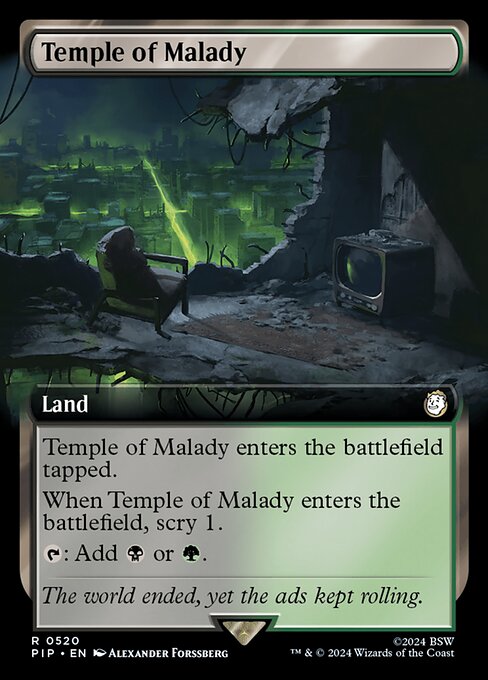 Magic the Gathering Card - Temple of Malady - MTG Circle