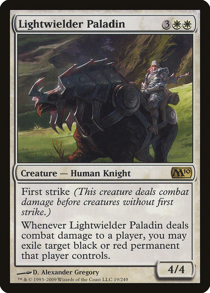 Magic the Gathering Card - Lightwielder Paladin - MTG Circle