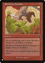 Magic the Gathering Card - Reckless Abandon - MTG Circle