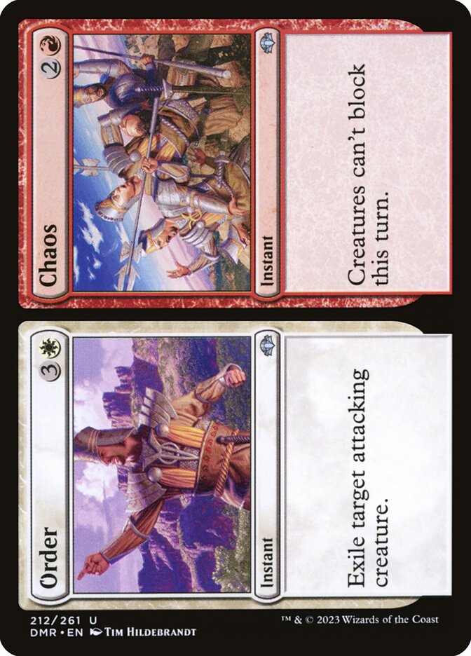 Magic the Gathering Card - Order // Chaos - MTG Circle