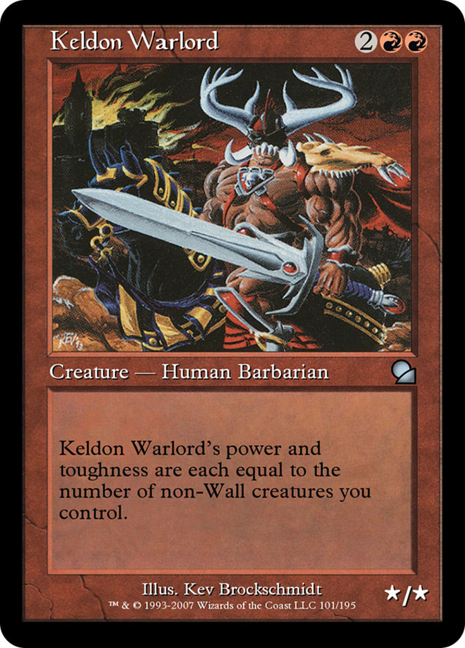 Magic the Gathering Card - Keldon Warlord - MTG Circle