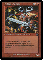 Magic the Gathering Card - Keldon Warlord - MTG Circle