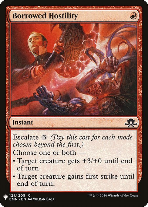Magic the Gathering Card - Borrowed Hostility - MTG Circle
