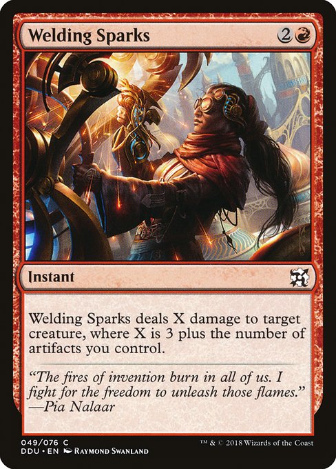 Magic the Gathering Card - Welding Sparks - MTG Circle