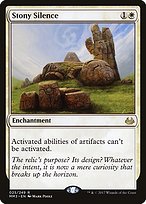 Magic the Gathering Card - Stony Silence - MTG Circle