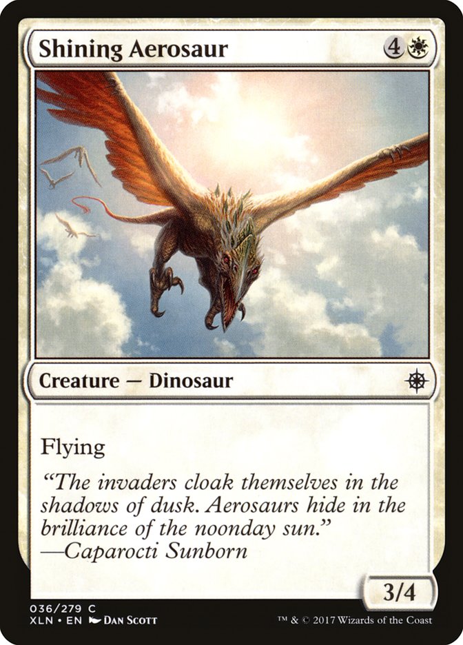 Magic the Gathering Card - Shining Aerosaur - MTG Circle