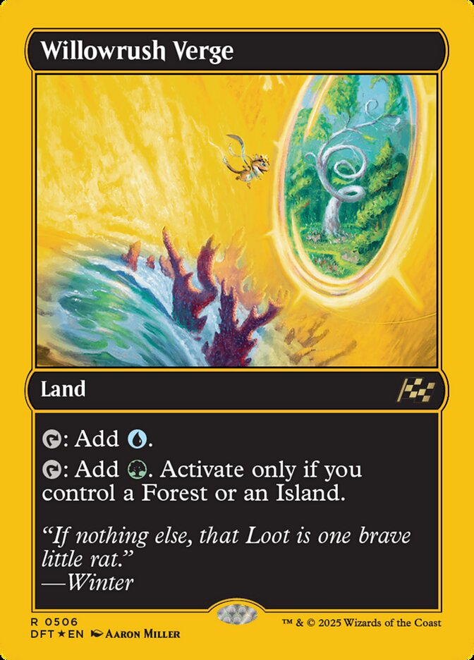 Magic the Gathering Card - Willowrush Verge - MTG Circle