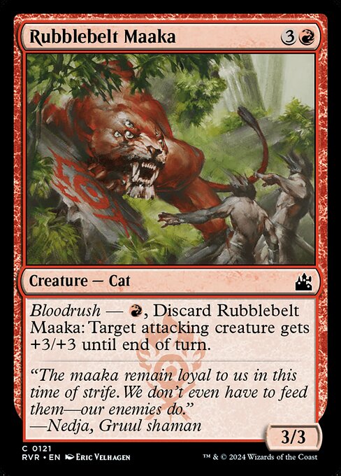 Magic the Gathering Card - Rubblebelt Maaka - MTG Circle