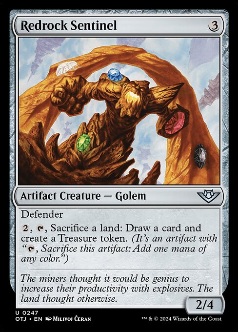 Magic the Gathering Card - Redrock Sentinel - MTG Circle