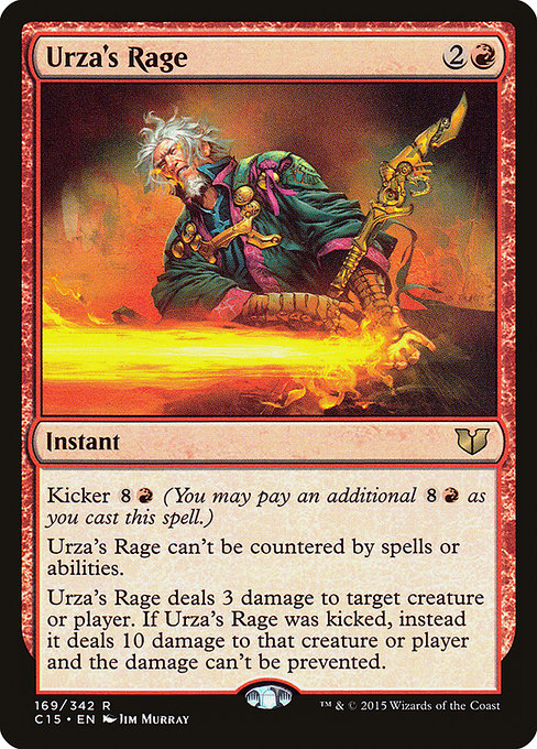 Magic the Gathering Card - Urza's Rage - MTG Circle
