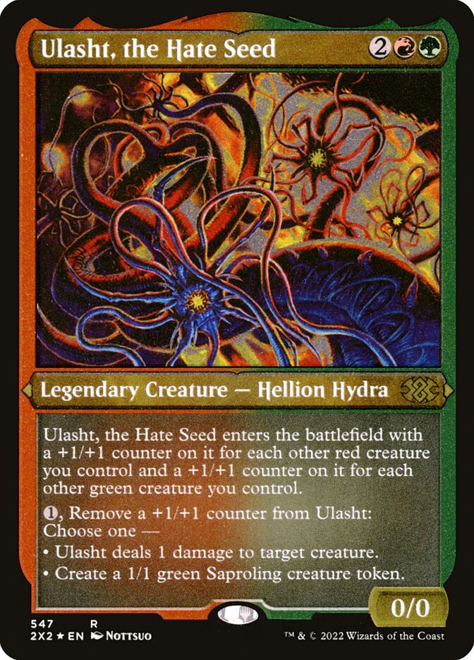 Magic the Gathering Card - Ulasht, the Hate Seed - MTG Circle
