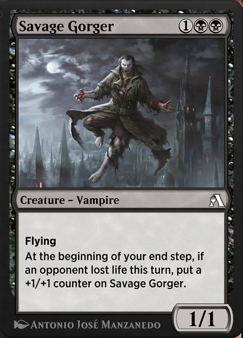 Magic the Gathering Card - Savage Gorger - MTG Circle