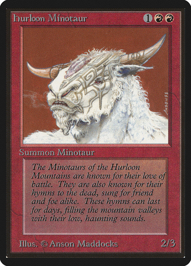 Magic the Gathering Card - Hurloon Minotaur - MTG Circle