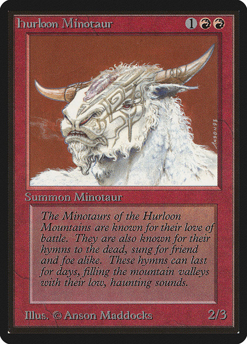 Magic the Gathering Card - Hurloon Minotaur - MTG Circle