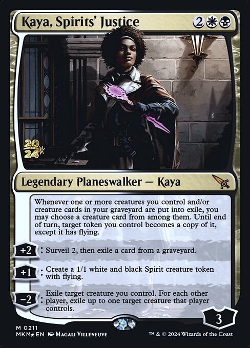 Magic the Gathering Card - Kaya, Spirits' Justice - MTG Circle