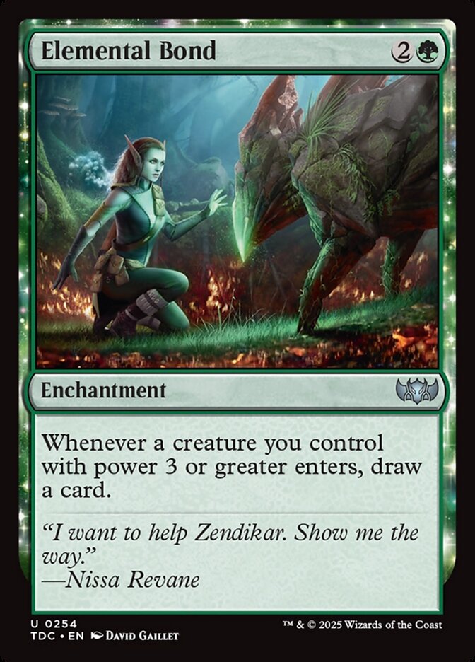 Magic the Gathering Card - Elemental Bond - MTG Circle