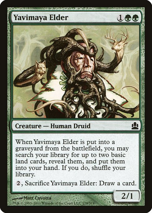 Magic the Gathering Card - Yavimaya Elder - MTG Circle