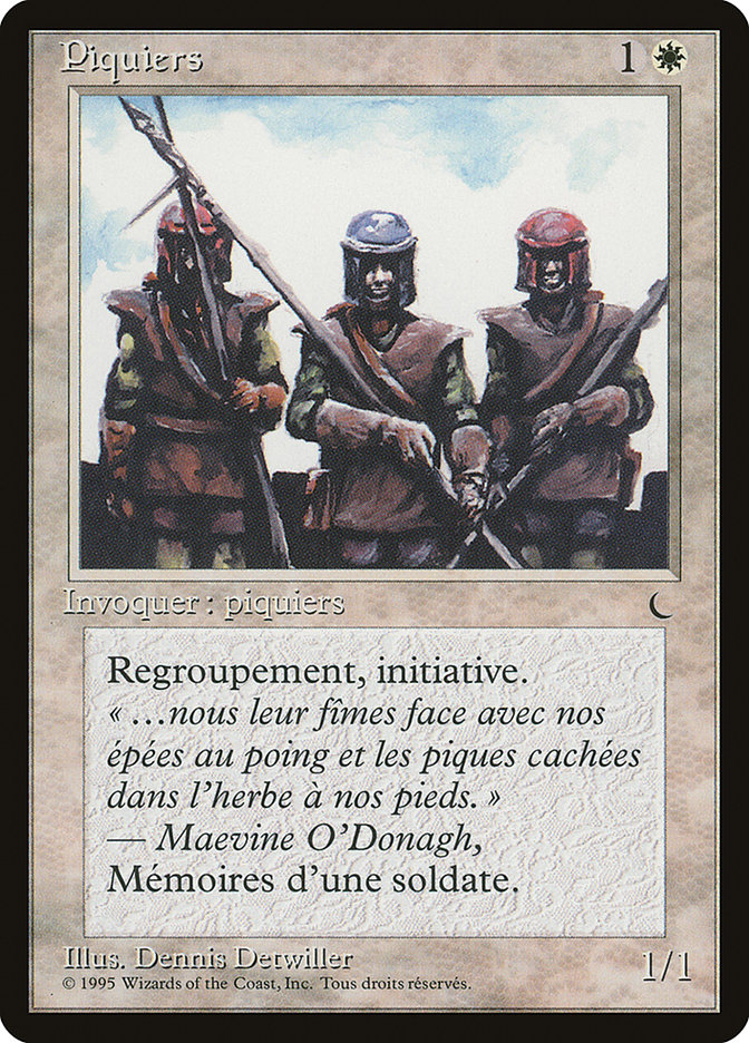 Magic the Gathering Card - Pikemen - MTG Circle