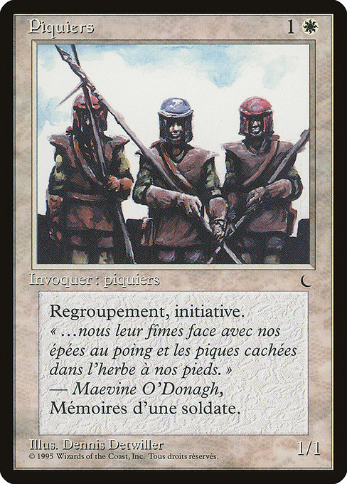 Magic the Gathering Card - Pikemen - MTG Circle